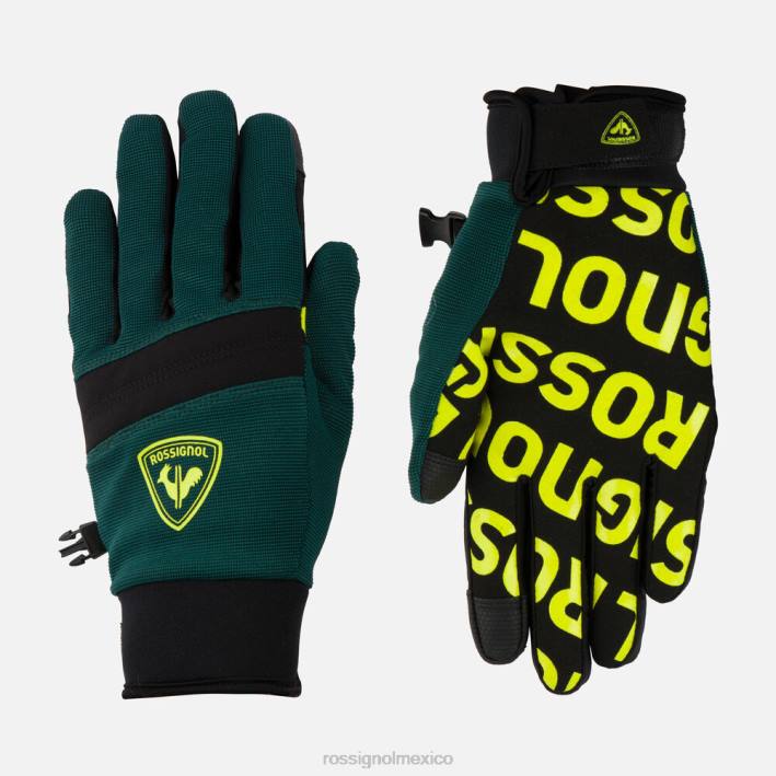 hombres Rossignol guantes profesionales HPXL564 accesorios verde azulado