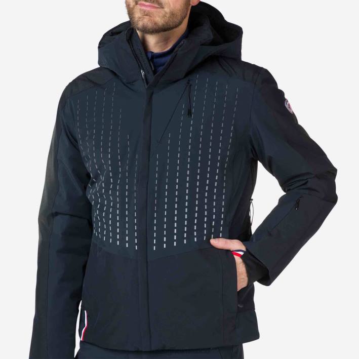 hombres Rossignol chaqueta de esquí degradada HPXL634 tapas negro