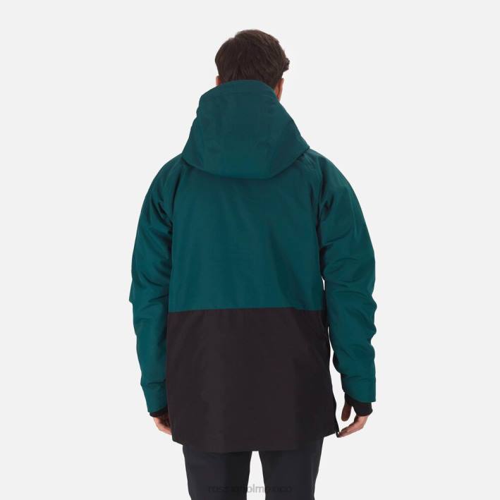 hombres Rossignol anorak skpr HPXL279 tapas verde azulado