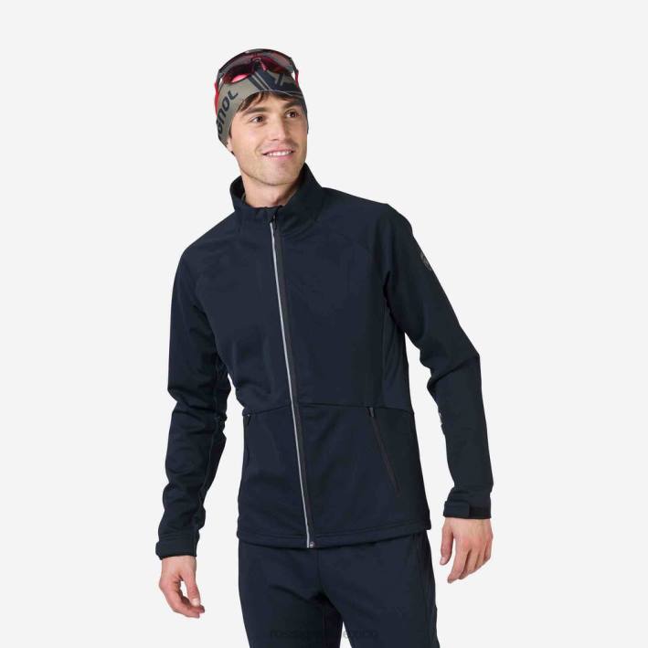 hombres Rossignol chaqueta suave HPXL329 tapas negro