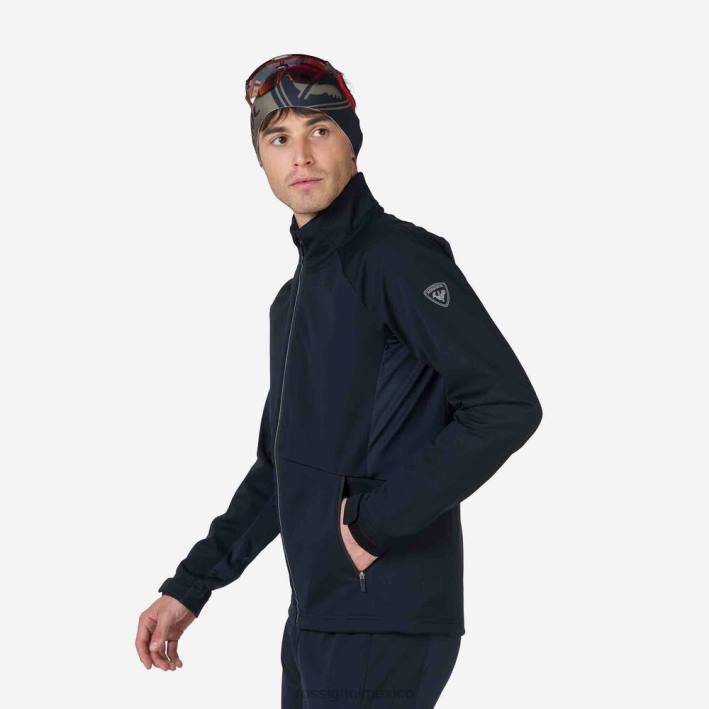 hombres Rossignol chaqueta suave HPXL329 tapas negro