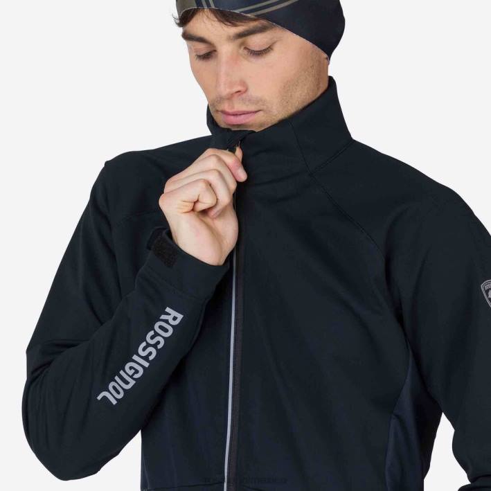 hombres Rossignol chaqueta suave HPXL329 tapas negro