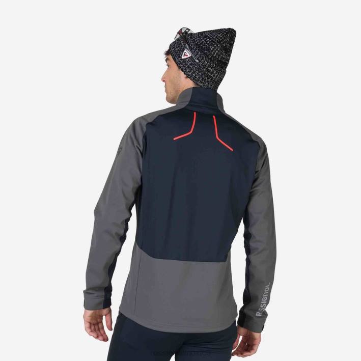 hombres Rossignol chaqueta suave HPXL516 tapas gris ónix