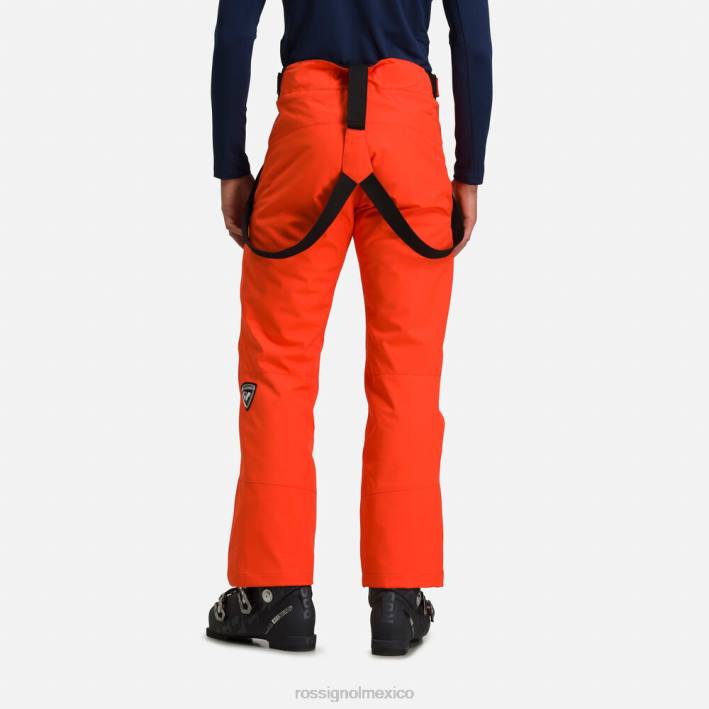 hombres Rossignol pantalones de esquí HPXL165 fondos oxinaranja