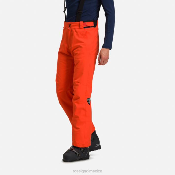 hombres Rossignol pantalones de esquí HPXL165 fondos oxinaranja