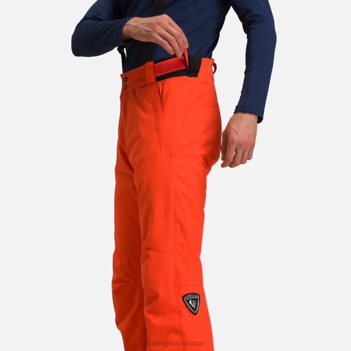 hombres Rossignol pantalones de esquí HPXL165 fondos oxinaranja