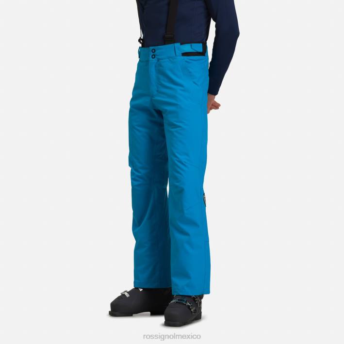 hombres Rossignol pantalones de esquí HPXL243 fondos azul