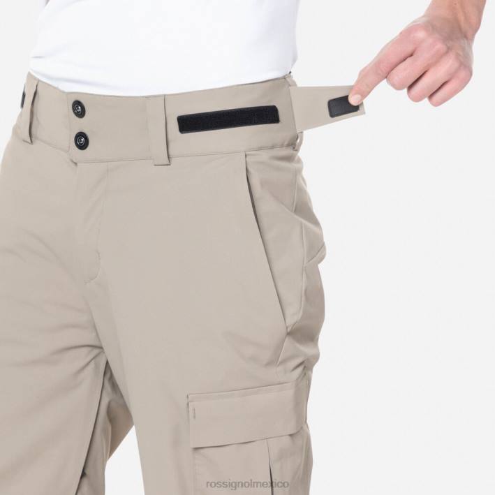 hombres Rossignol pantalones de esquí relajados HPXL439 fondos duna