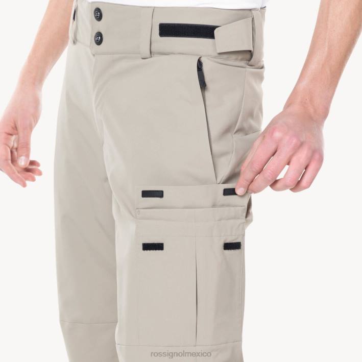 hombres Rossignol pantalones de esquí relajados HPXL439 fondos duna