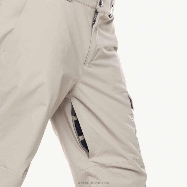 hombres Rossignol pantalones de esquí relajados HPXL439 fondos duna