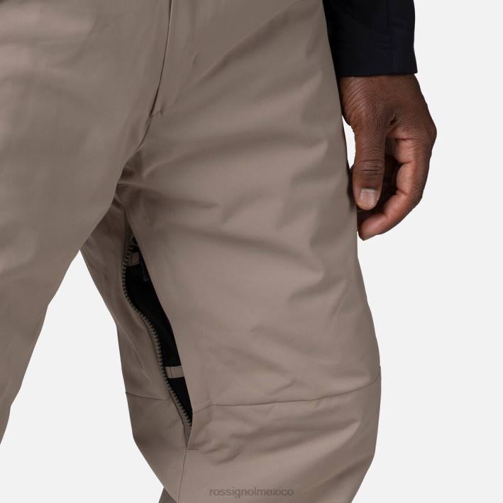 hombres Rossignol pantalones con pechera relajados HPXL388 fondos duna