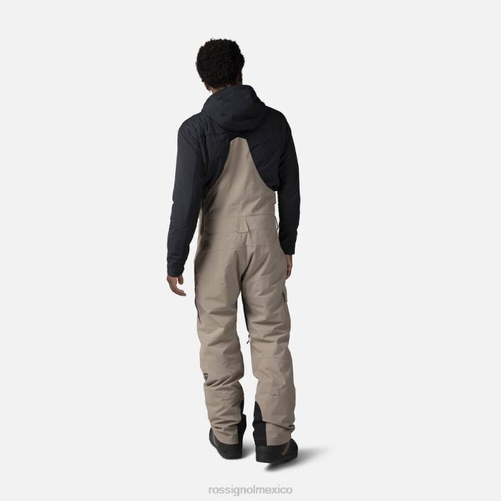 hombres Rossignol pantalones con pechera relajados HPXL388 fondos duna