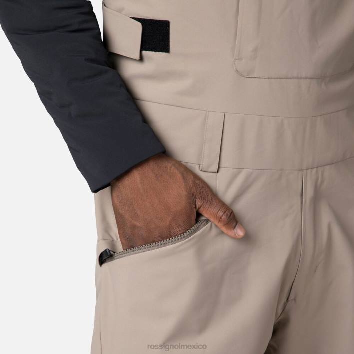 hombres Rossignol pantalones con pechera relajados HPXL388 fondos duna