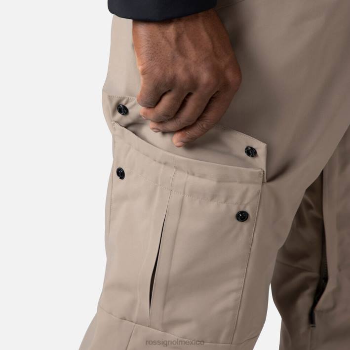 hombres Rossignol pantalones con pechera relajados HPXL388 fondos duna