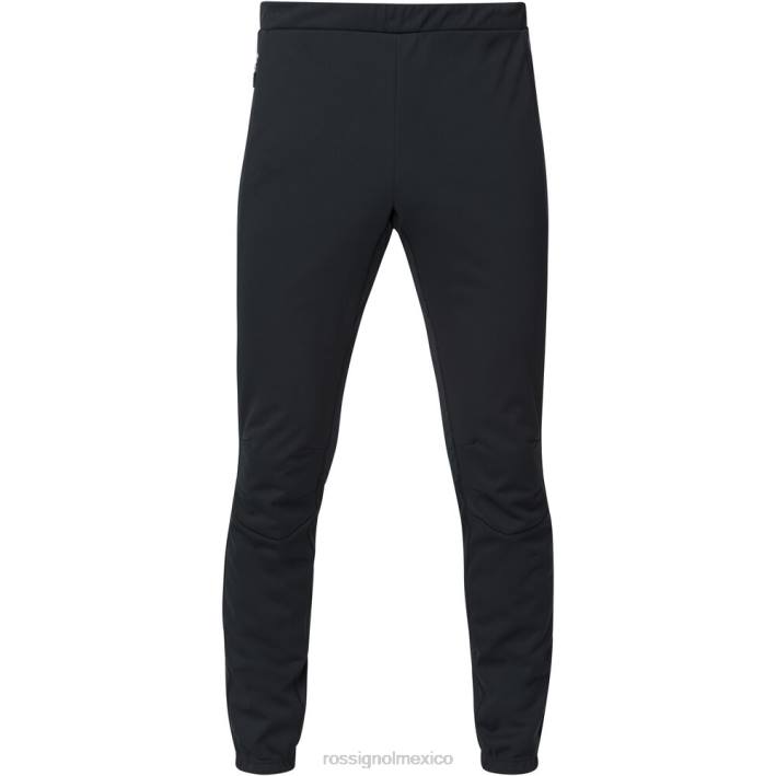 hombres Rossignol pantalones softshell HPXL664 fondos negro