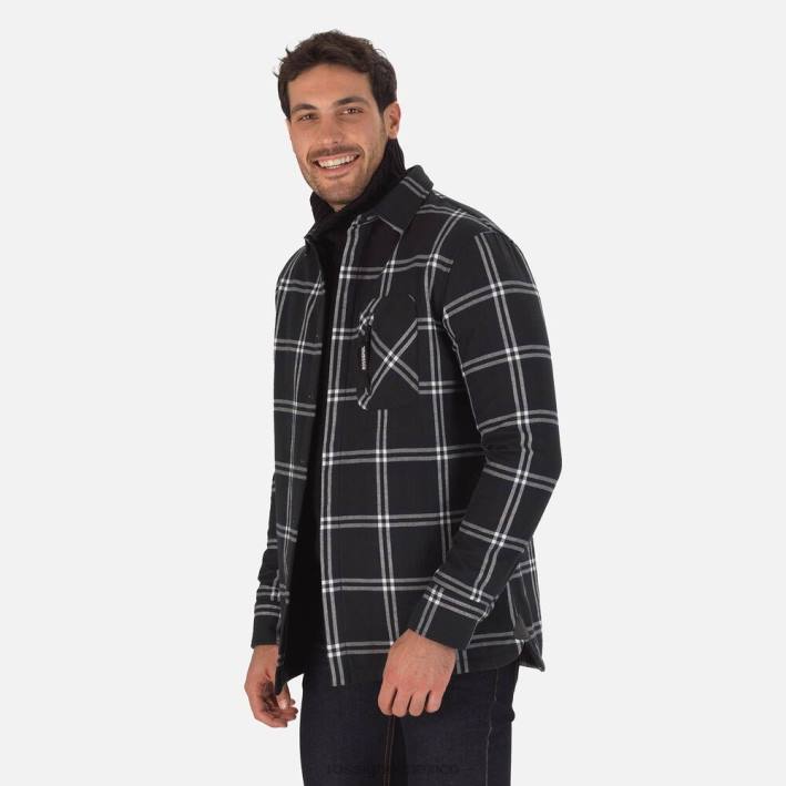 hombres Rossignol camisa de franela HPXL240 tapas negro