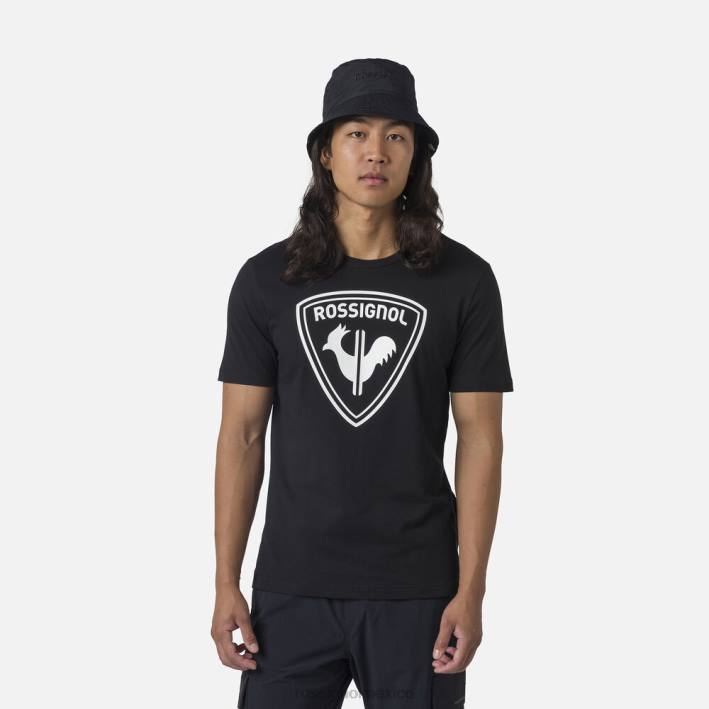 hombres Rossignol camiseta con logo HPXL1 tapas negro