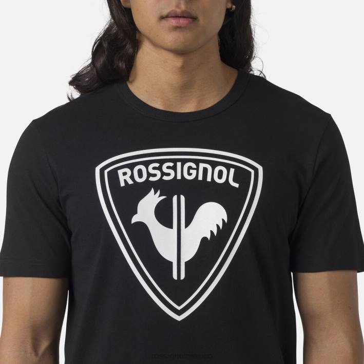 hombres Rossignol camiseta con logo HPXL1 tapas negro