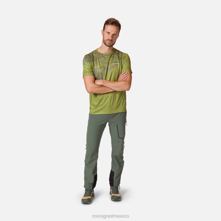 hombres Rossignol camiseta ligera HPXL21 tapas Musgo Verde