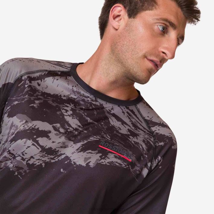 hombres Rossignol camiseta ligera HPXL9 tapas negro