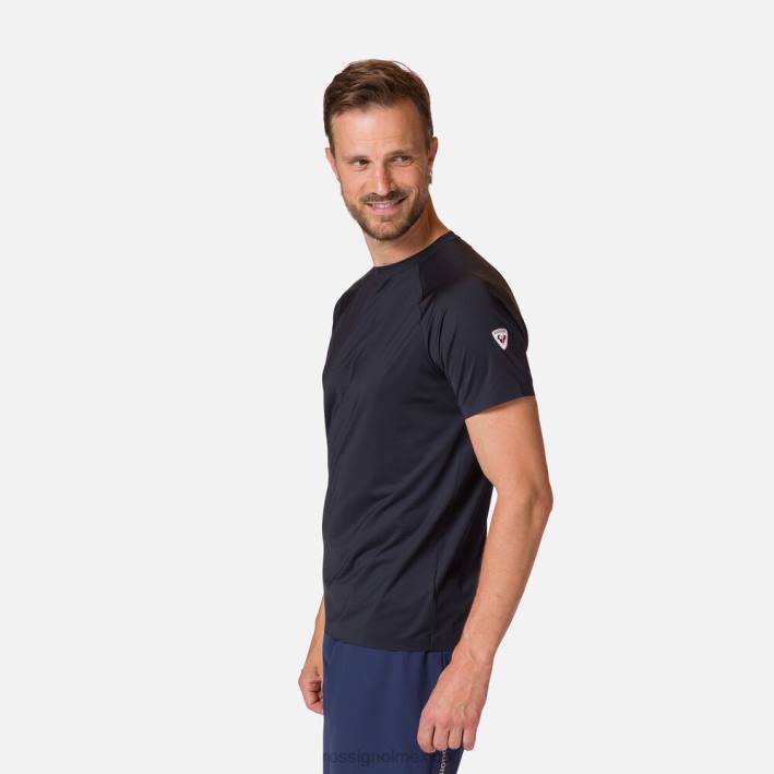 hombres Rossignol camiseta ligera y transpirable HPXL42 tapas negro