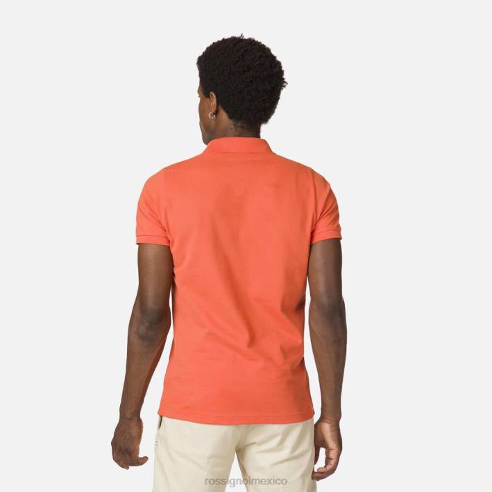 hombres Rossignol polo con logo HPXL25 tapas naranja llama