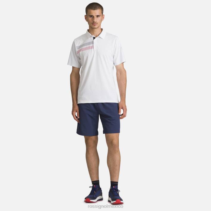 hombres Rossignol polo ligero y transpirable HPXL5 tapas blanco