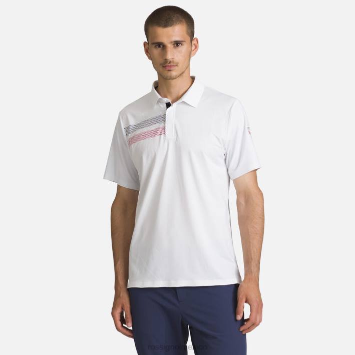 hombres Rossignol polo ligero y transpirable HPXL5 tapas blanco