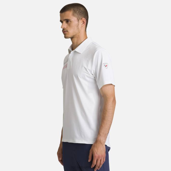 hombres Rossignol polo ligero y transpirable HPXL5 tapas blanco