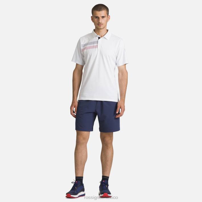 hombres Rossignol polo ligero y transpirable HPXL5 tapas blanco