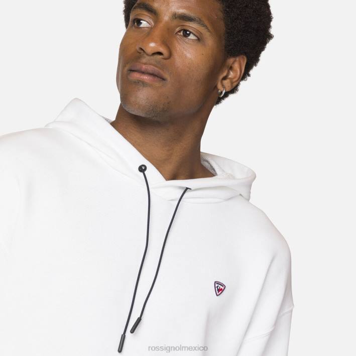 hombres Rossignol sudadera con capucha HPXL493 tapas blanco