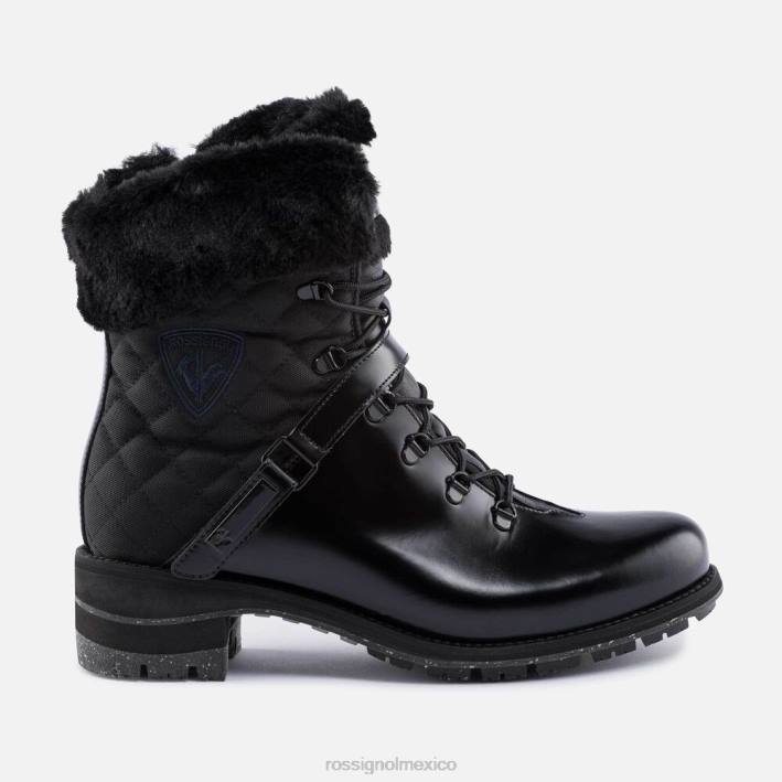 mujer Rossignol botas edición 1907 megeve HPXL741 calzado negro