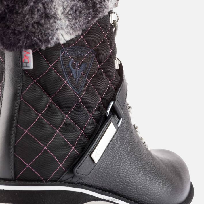 mujer Rossignol botas megeve 1907 HPXL1057 calzado negro