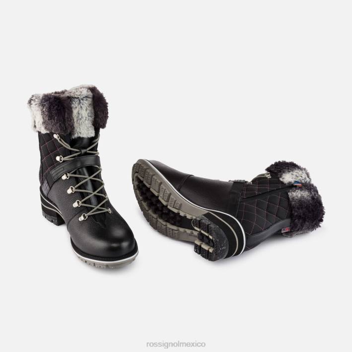 mujer Rossignol botas megeve 1907 HPXL1057 calzado negro