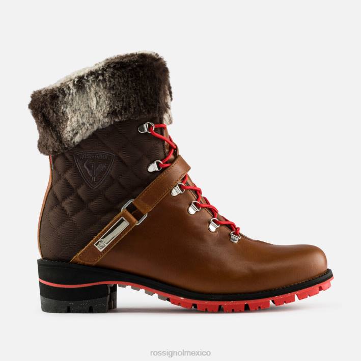 mujer Rossignol botas megeve 1907 HPXL770 calzado camello