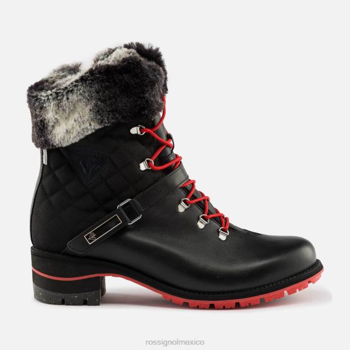 mujer Rossignol botas megeve 1907 HPXL771 calzado negro