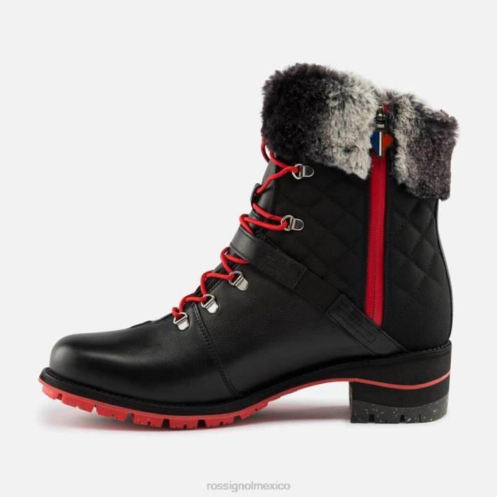 mujer Rossignol botas megeve 1907 HPXL771 calzado negro