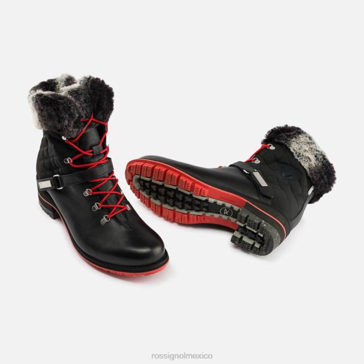 mujer Rossignol botas megeve 1907 HPXL771 calzado negro