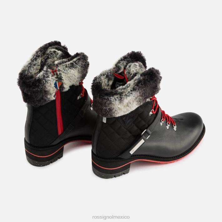 mujer Rossignol botas megeve 1907 HPXL771 calzado negro