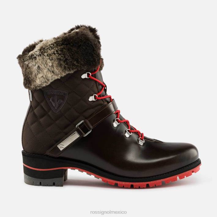 mujer Rossignol botas megeve 1907 HPXL773 calzado marrón