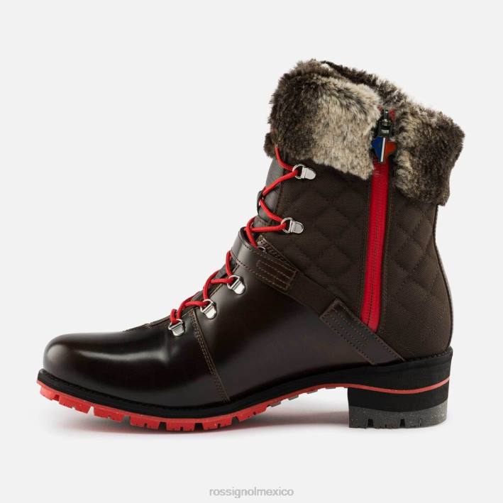 mujer Rossignol botas megeve 1907 HPXL773 calzado marrón