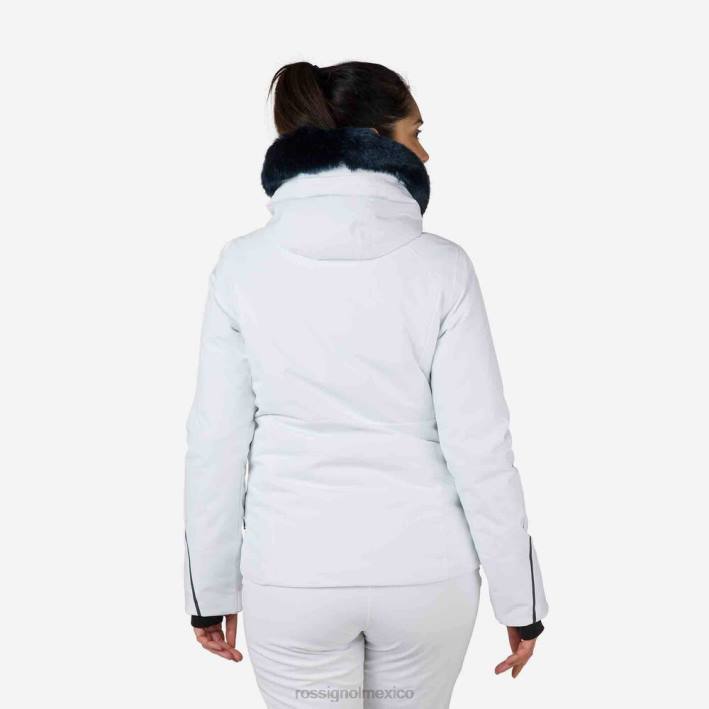 mujer Rossignol chaqueta de esquí HPXL1012 tapas blanco