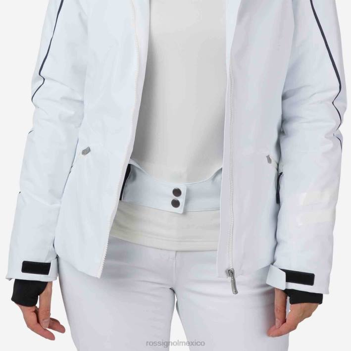 mujer Rossignol chaqueta de esquí HPXL1012 tapas blanco