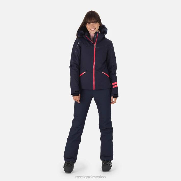 mujer Rossignol chaqueta de esquí HPXL787 tapas eclipse