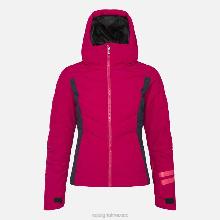 mujer Rossignol chaqueta de esquí courbe HPXL1112 tapas cereza