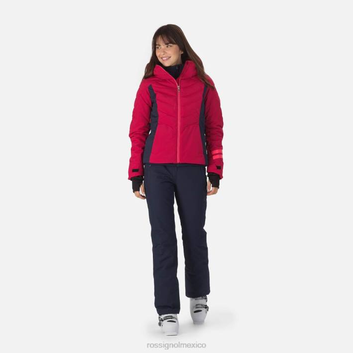 mujer Rossignol chaqueta de esquí courbe HPXL1112 tapas cereza