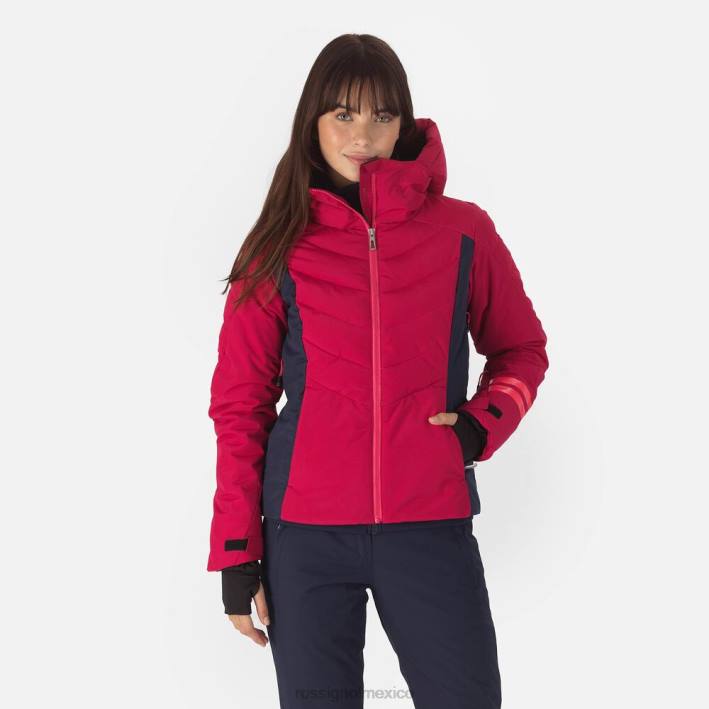 mujer Rossignol chaqueta de esquí courbe HPXL1112 tapas cereza