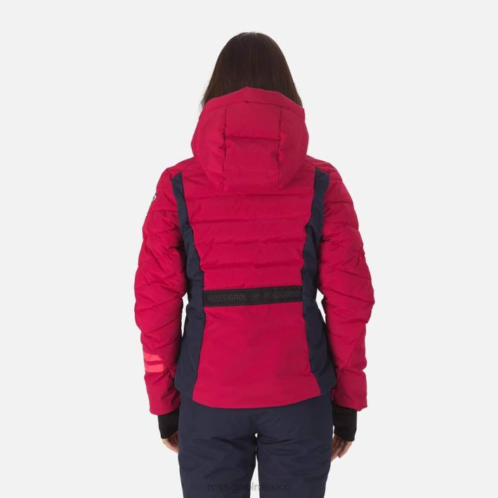 mujer Rossignol chaqueta de esquí courbe HPXL1112 tapas cereza