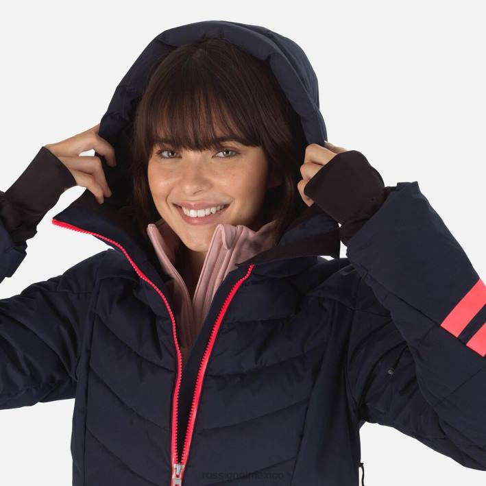 mujer Rossignol chaqueta de esquí courbe HPXL1118 tapas eclipse