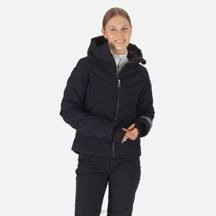 mujer Rossignol chaqueta de esquí courbe HPXL1121 tapas negro